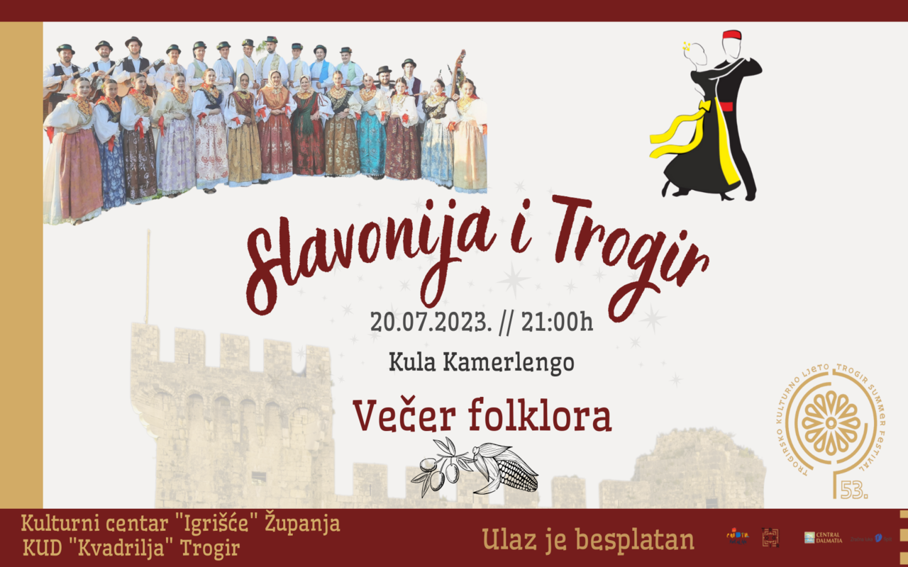 “Slavonija i Trogir”Trogir, kula Kamerlengo 20. Srpnja – 2023.