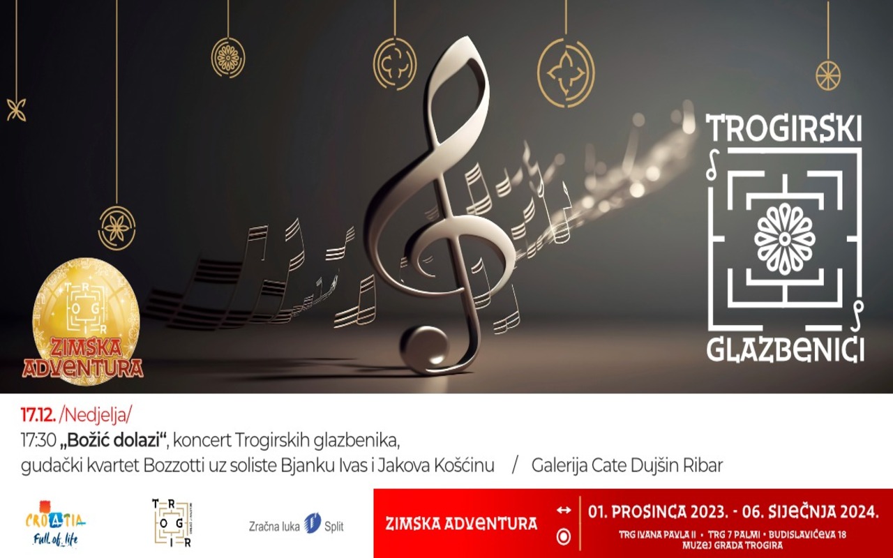 “Božić dolazi” koncert Trogirskih glazbenika