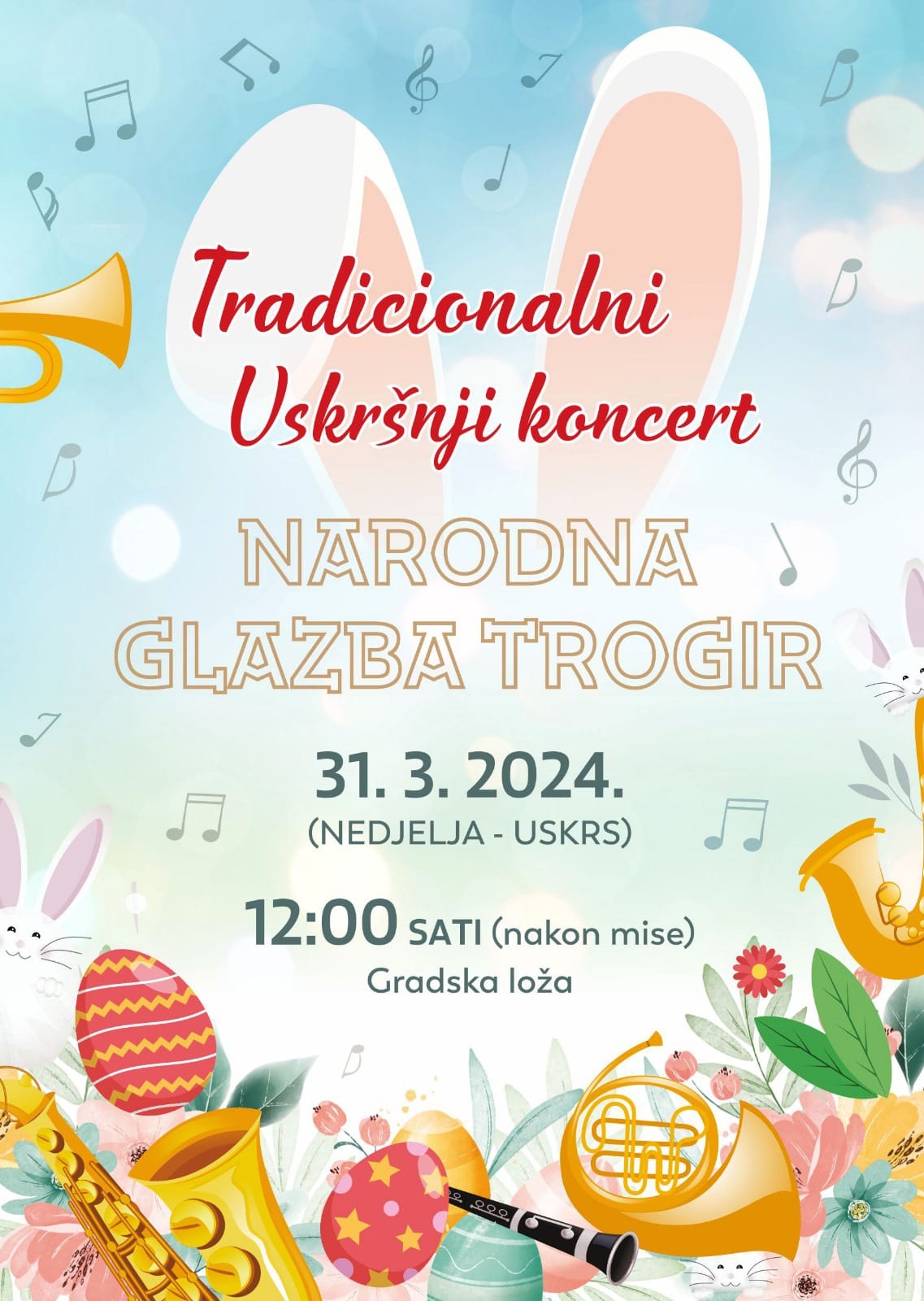 Tradicionalni Uskršnji koncert – Narodna glazba Trogir