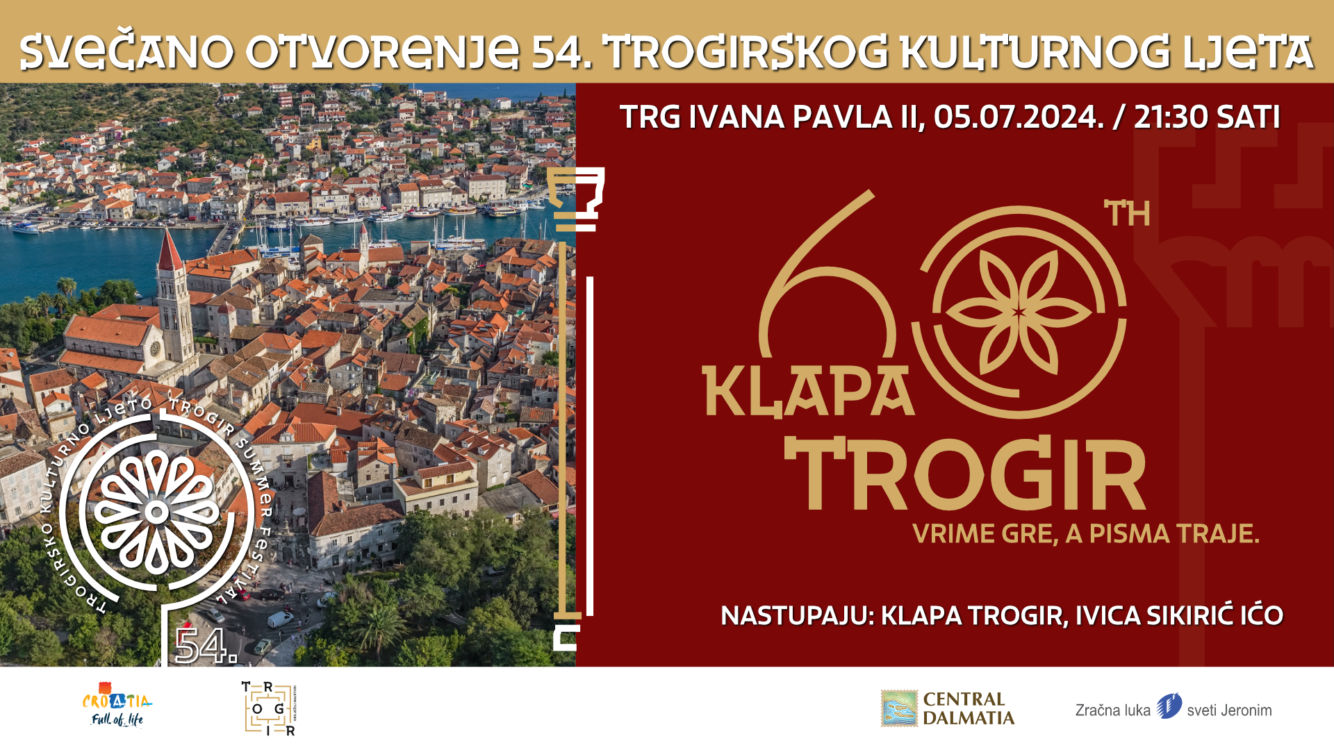 SVEČANO OTVORENJE 54. TROGIRSKOG KULTURNOG LJETA