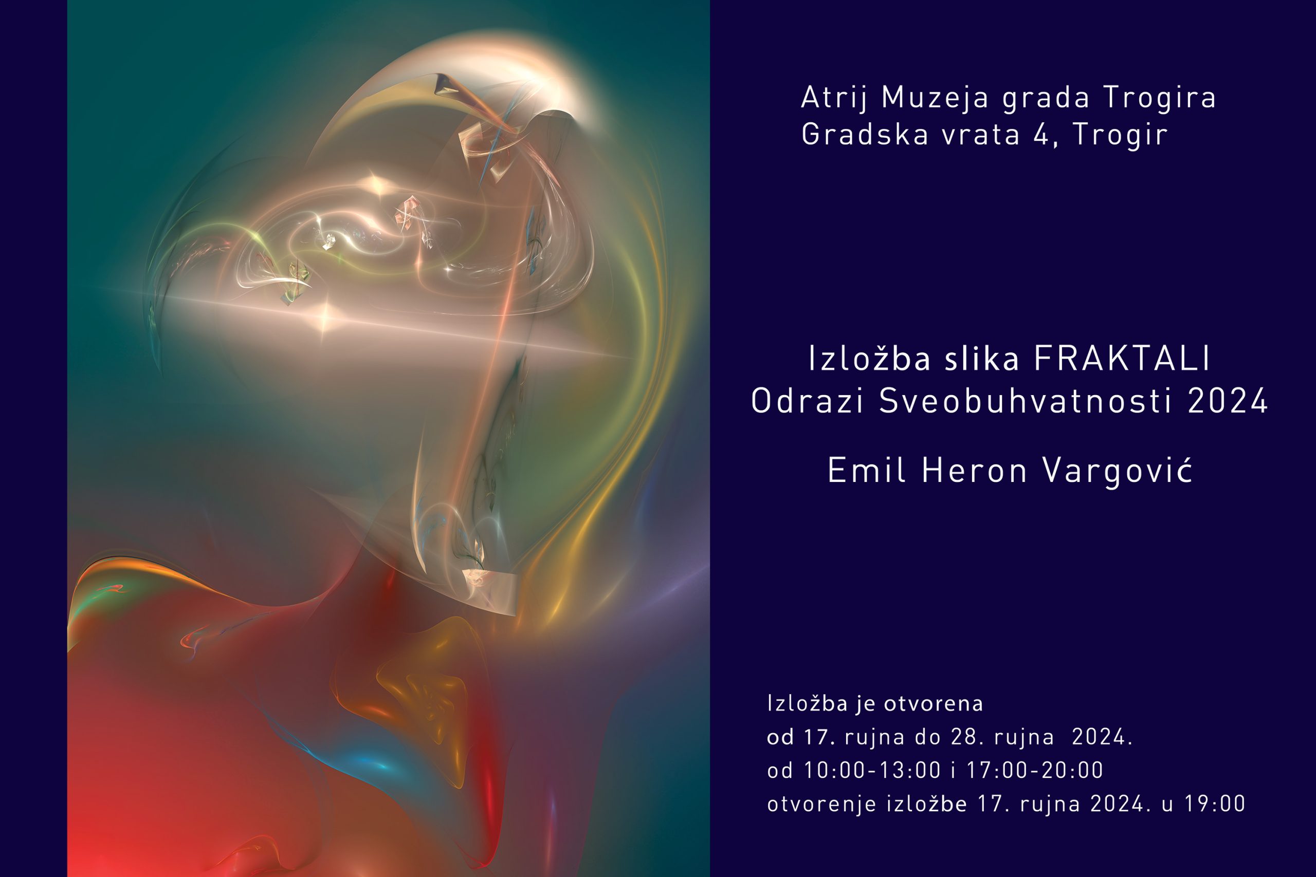 The exhibition “FRACTALS Reflections of Totality 2024” by Emil Heron Vargović