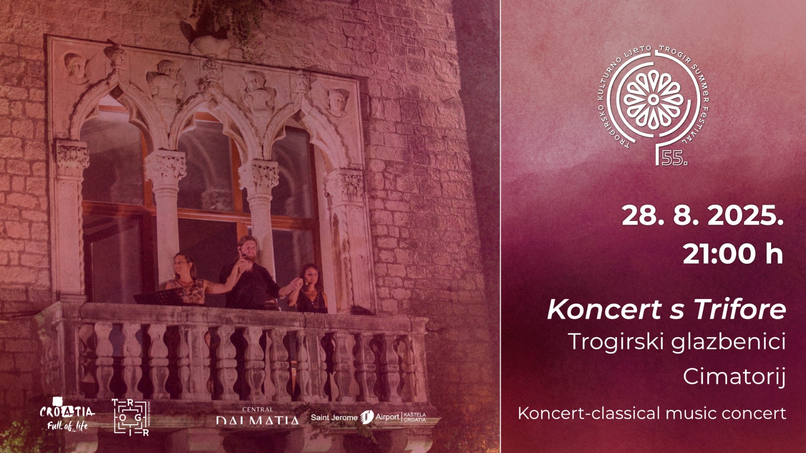 Trogirski glazbenici: Koncert s trifore