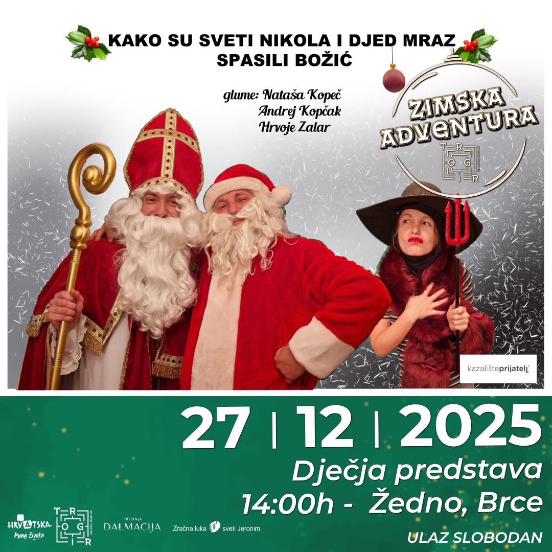 Dječja predstava “Kako su Djed Mraz i sv. Nikola spasili Božić”