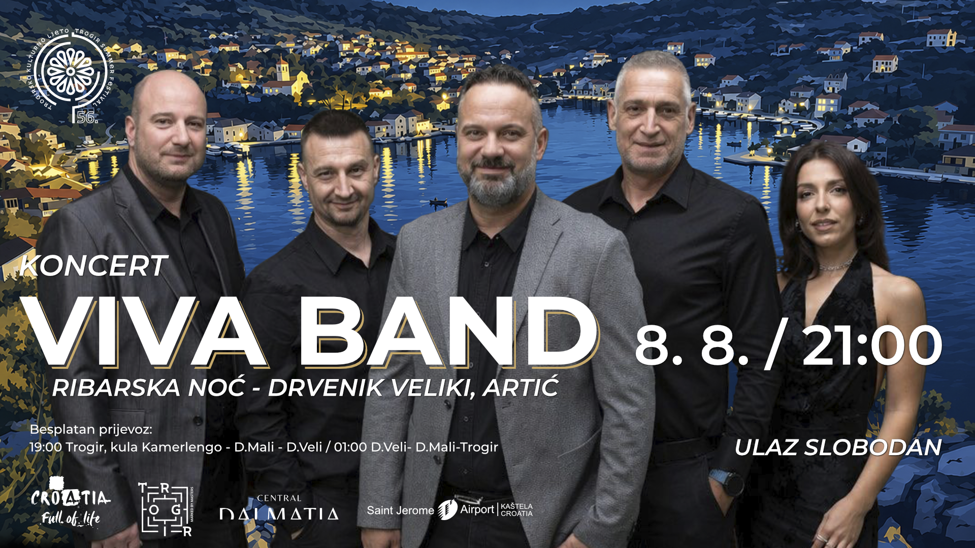VIVA BAND STIŽE NA DRVENIK VELIKI!