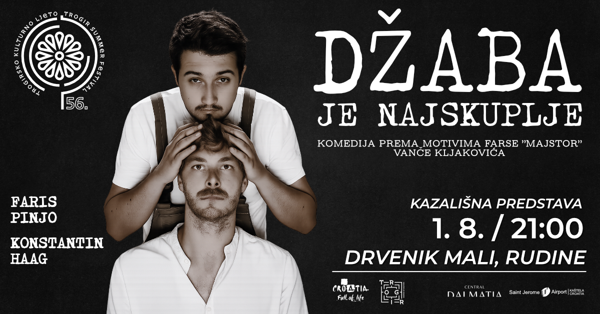Kazališna predstava “Džaba je najskuplje” na Drveniku Malom