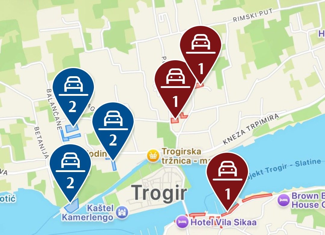 Parkiranje u Trogiru? Jednostavno uz Bmove.