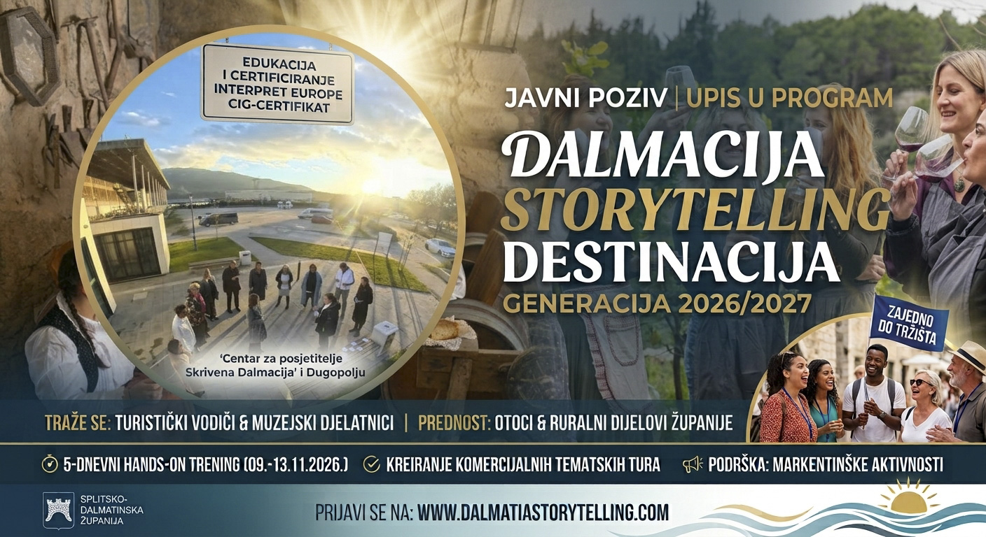 Javni poziv: Postanite dio nove generacije interpretatora baštine!